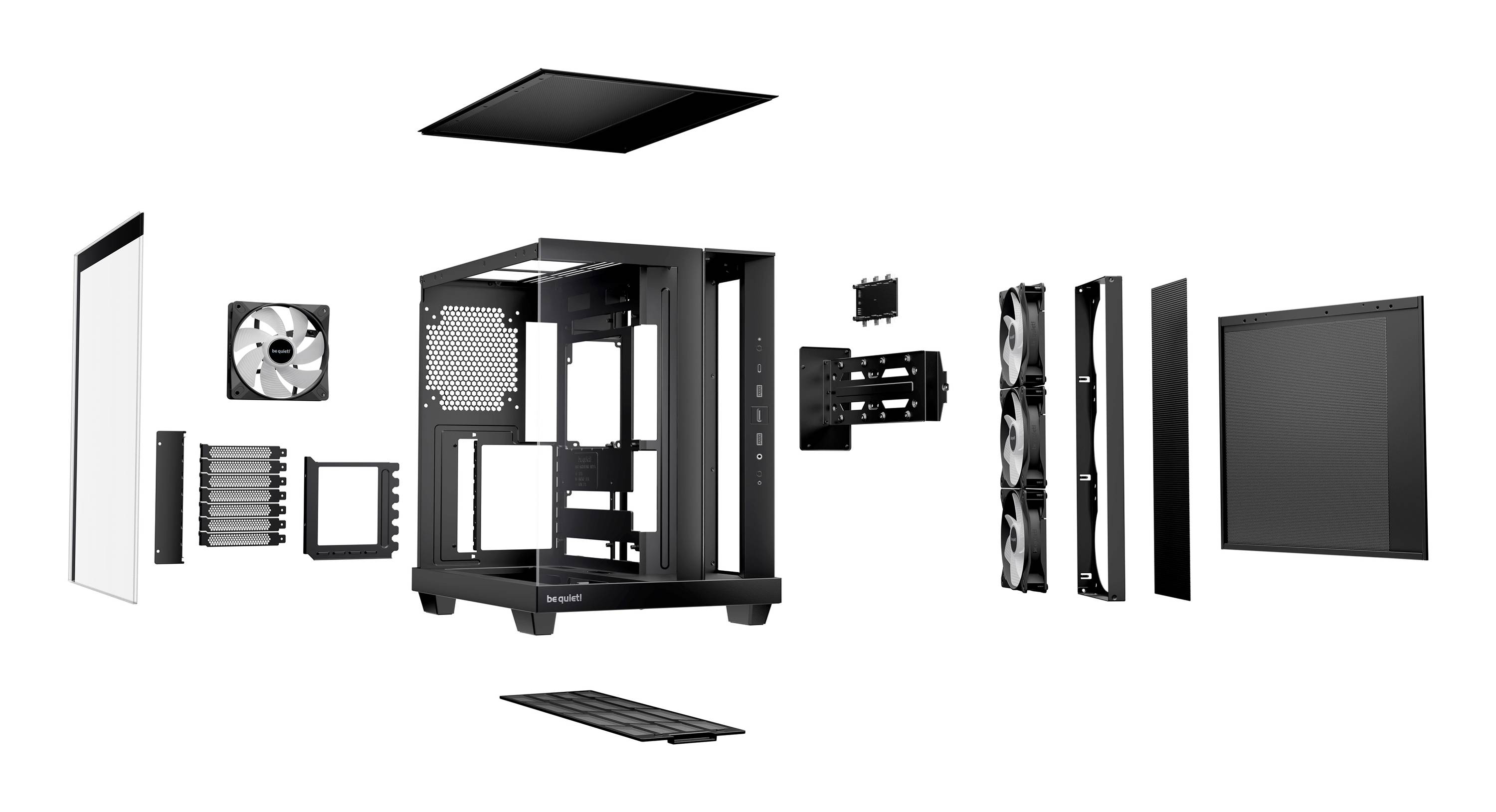 be quiet PC Gehäuse Light Base 500 LX Midi-ATX schwarz BGW85-4