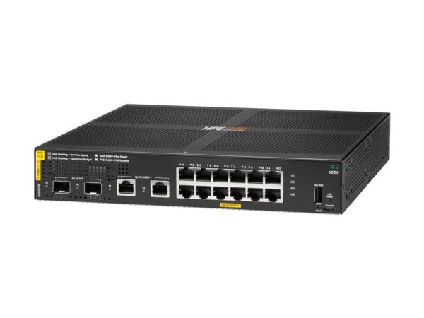 HPE Aruba Networking CX 6000 12p 10M/100M/1G Class4 PoE 2p SFP 1G 139W Switch - Switch - managed - 12 x 10/100/1000 (PoE