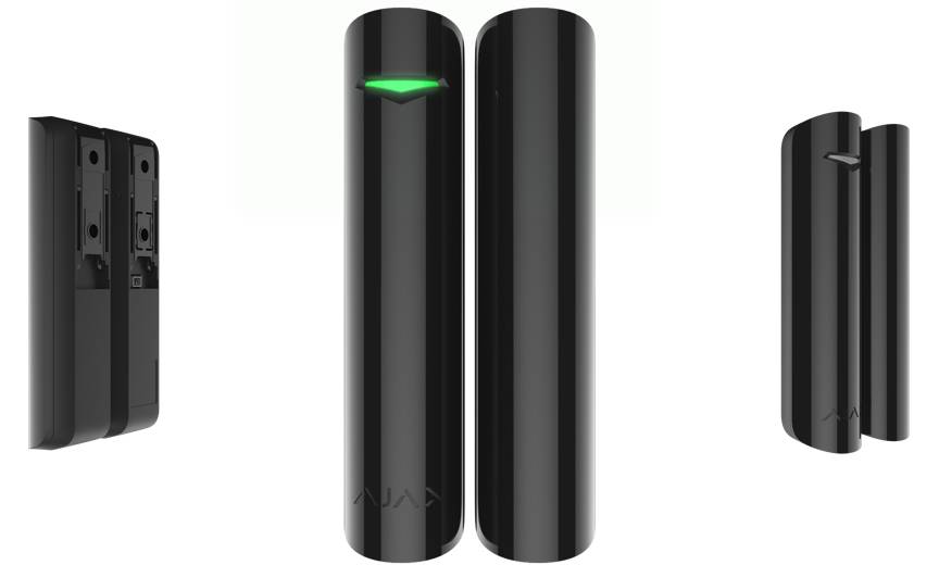 black - Door contact - wireless - Jeweller - up to 1200m Accelerometer for Ajax Hub/Hub2/Hub Plus/Hu-0