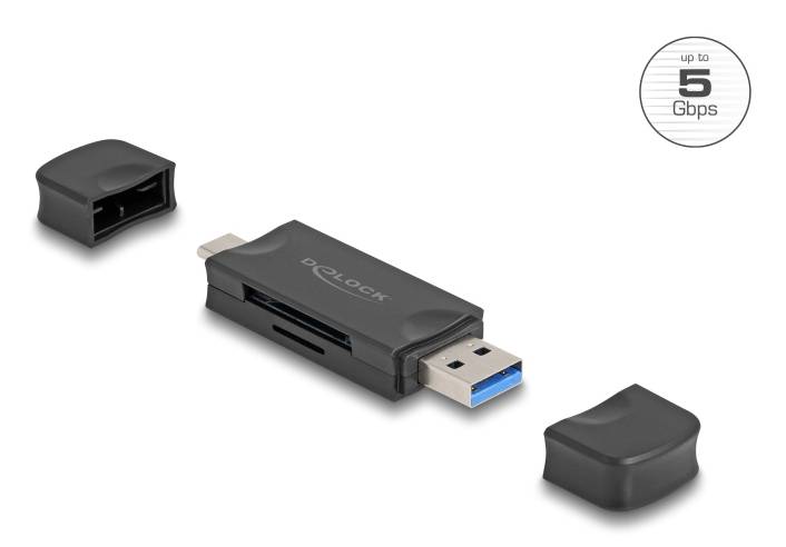 Delock Kartenleser (microSD, SD) - USB 3.0/USB-C-2