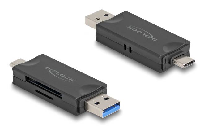 Delock Kartenleser (microSD, SD) - USB 3.0/USB-C-3