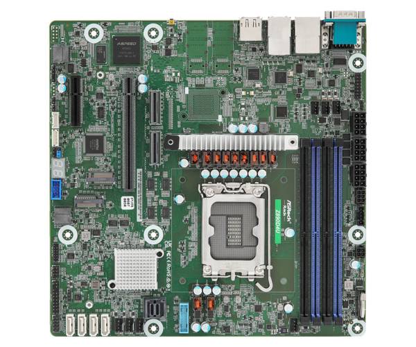 Asrock Z890D4U, Intel, LGA 1851 (Socket V1), Intel Core Ultra (Series 2), DDR5-SDRAM, 64 GB, DIMM