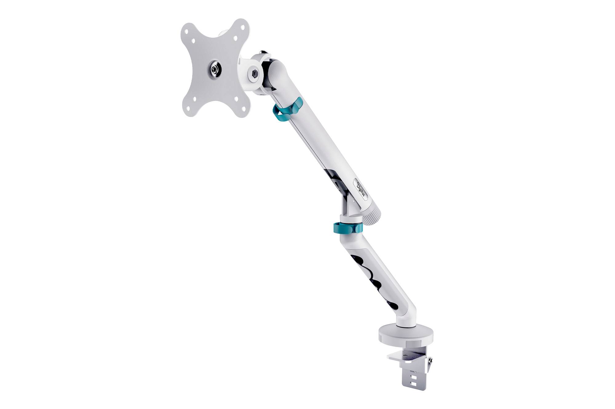 DIGITUS TIS 35 2TFT, 4Gelenke weiß max.10KG mech. Feder Multimedia-Technik Tischhalter für-4