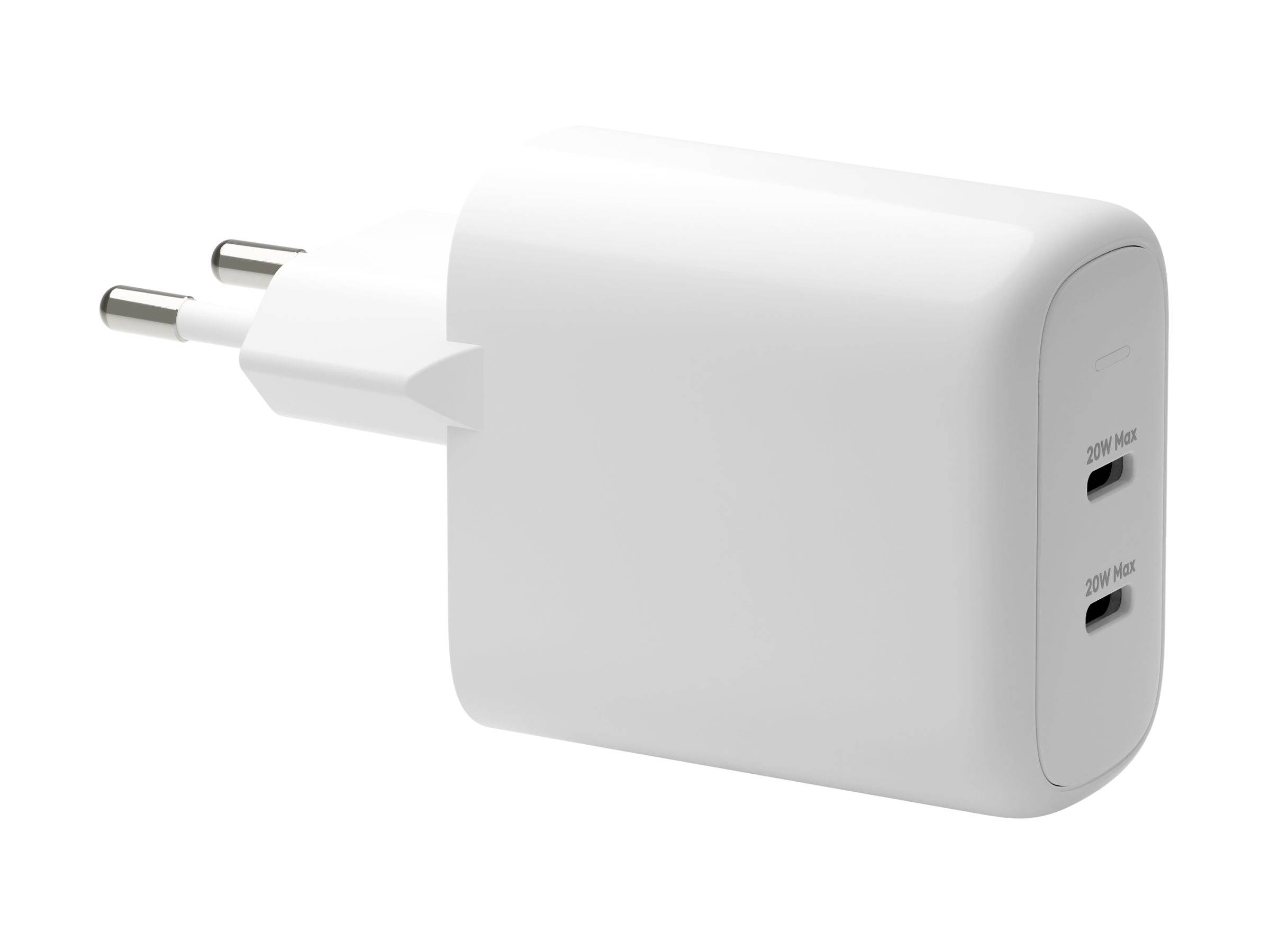 dbramante1928 re-charge - Netzteil - 20 Watt - 3 A - PD/PPS - 2 Ausgabeanschlussstellen (24 pin USB-C)-4