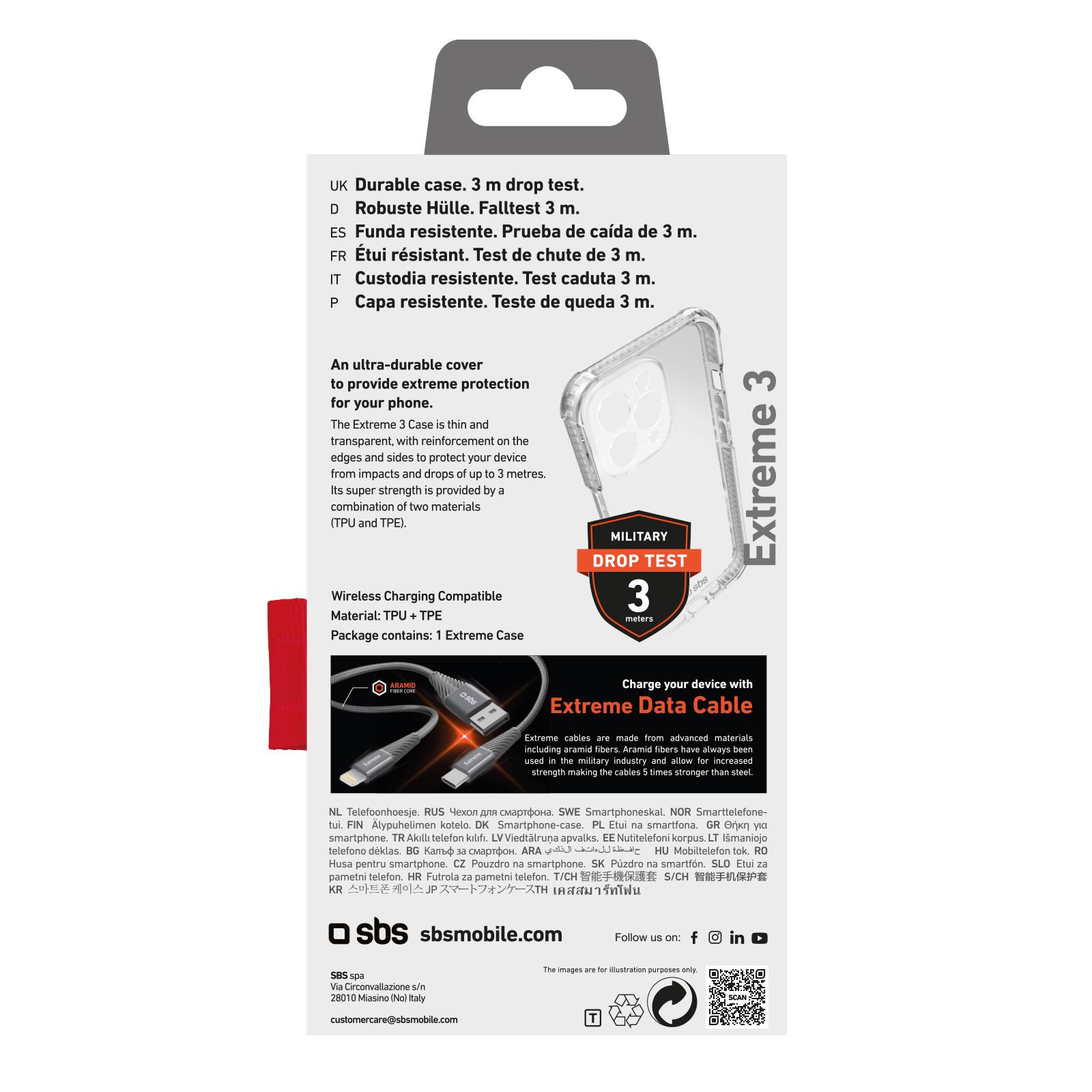 SBS Extreme X3 - Cover - Apple - iPhone 14 Pro - 15,5 cm (6.1 Zoll) - Transparen-2