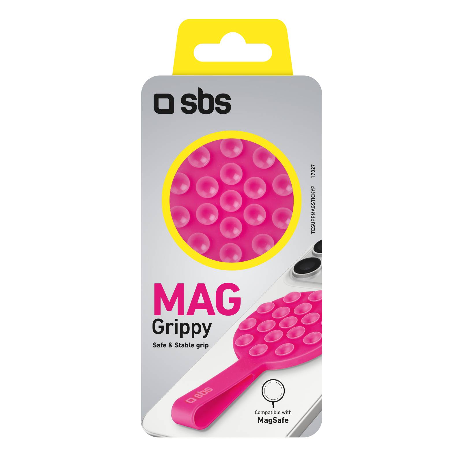 SBS MAG Grippy MagSafe-kompatible Halterung Saugnapf Öse – Pink-1