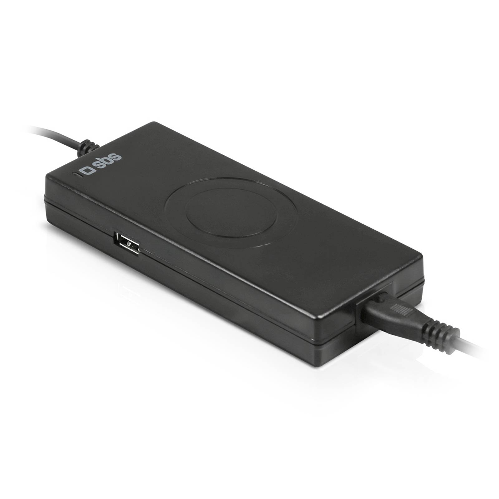 SBS Tragbares Netzteil für Notebooks 90W mit Adaptern - Notebook - Indoor - 90 W-0