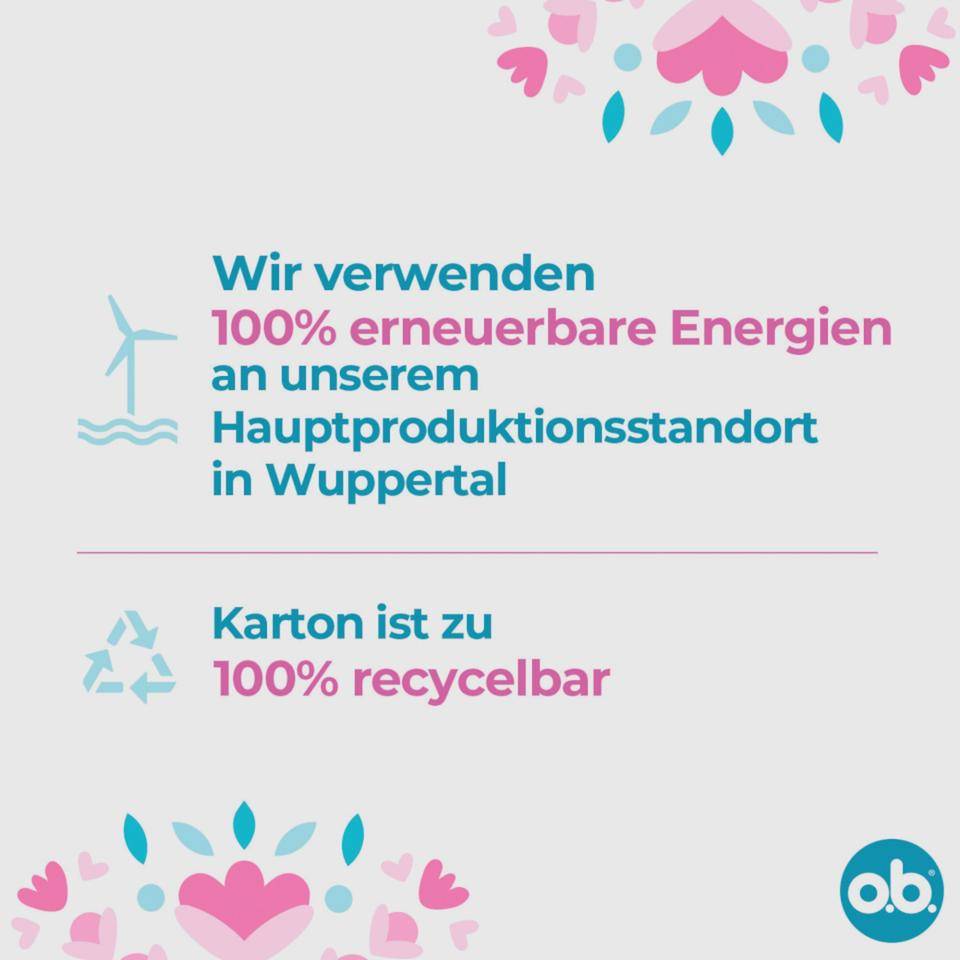 o.b.® Tampons normal, zuverlässiger Schutz, Wattefasern, 32/Pack, 7 Packungen/VE-0