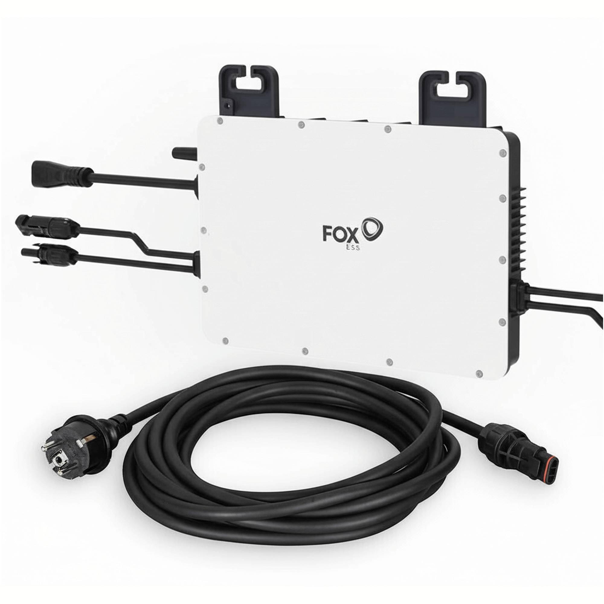 Symbolbild für FOXESS Inverter 800 Watt für Balkonkraftwerk mit 5m Anschlusskabel und 4x 100cm Solarkabel