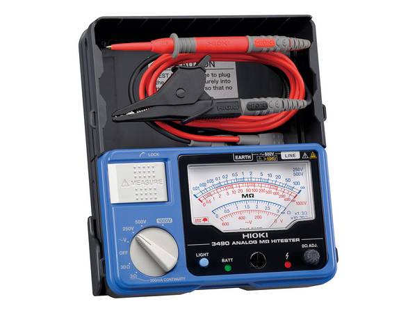 3490 - Analoger Isolationstester, 250 V bis 1000 V, bis 4000 MΩ