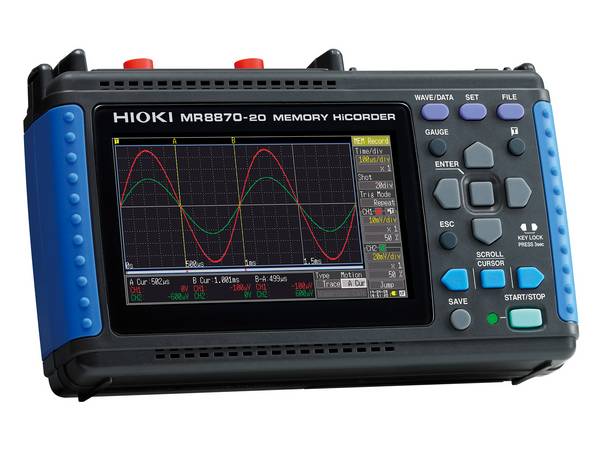 MR8870 - Tragbarer 2-Kanal-Memory Recorder mit RMS-Datenaufzeichnung, 1 MS/s