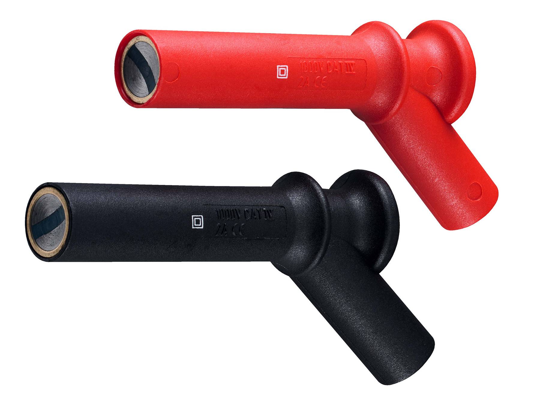 9804 - Magnetkontakt-Set für Messleitungen, rot/schwarz, 4 mm Anschluss-0