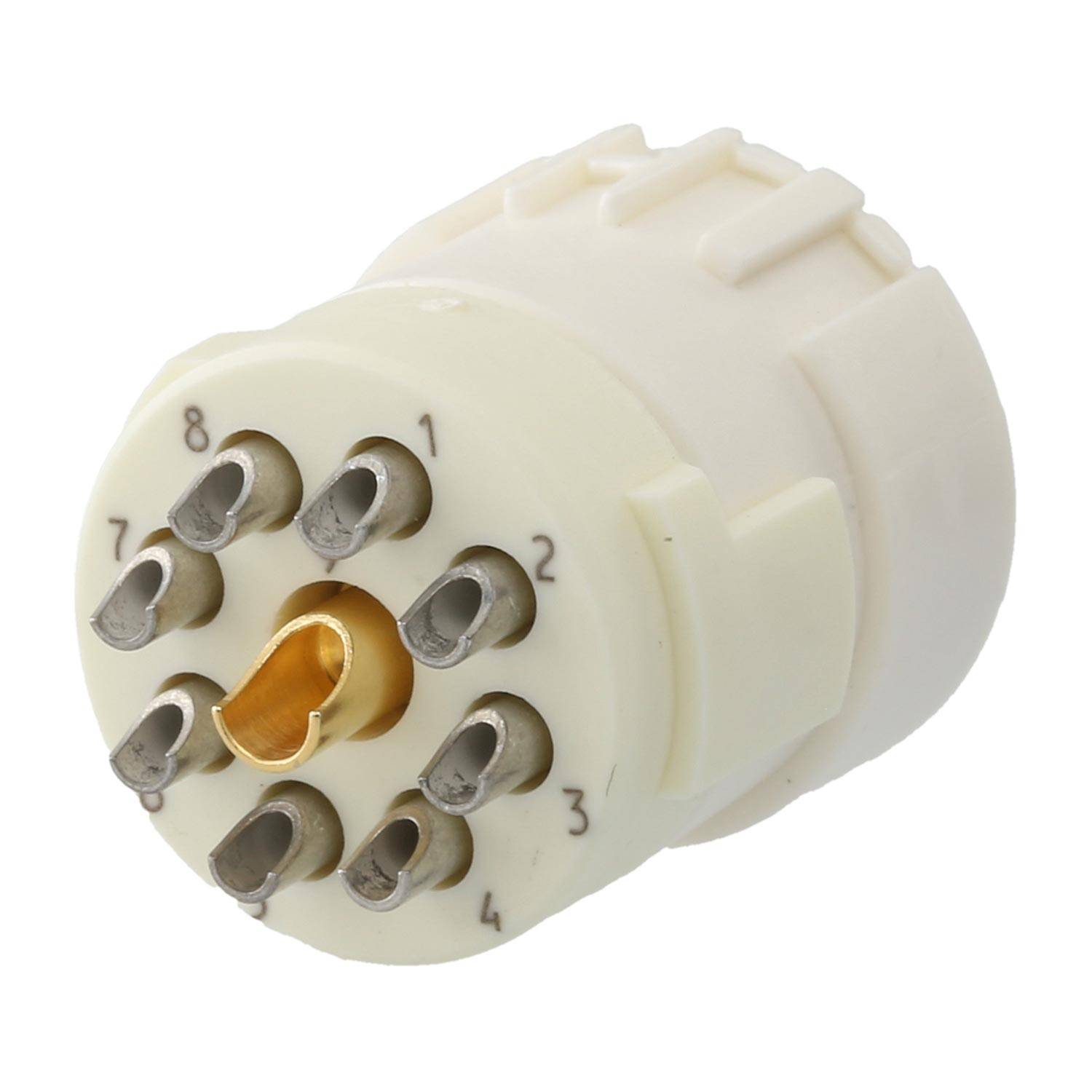 HUMMEL M23 Signal Löt-Kontakteinsatz Buchse Lötanschluss, Polzahl 9-polig, 1+8 200V Steuerkontakt 200V, 20A/8A, Farbe-3