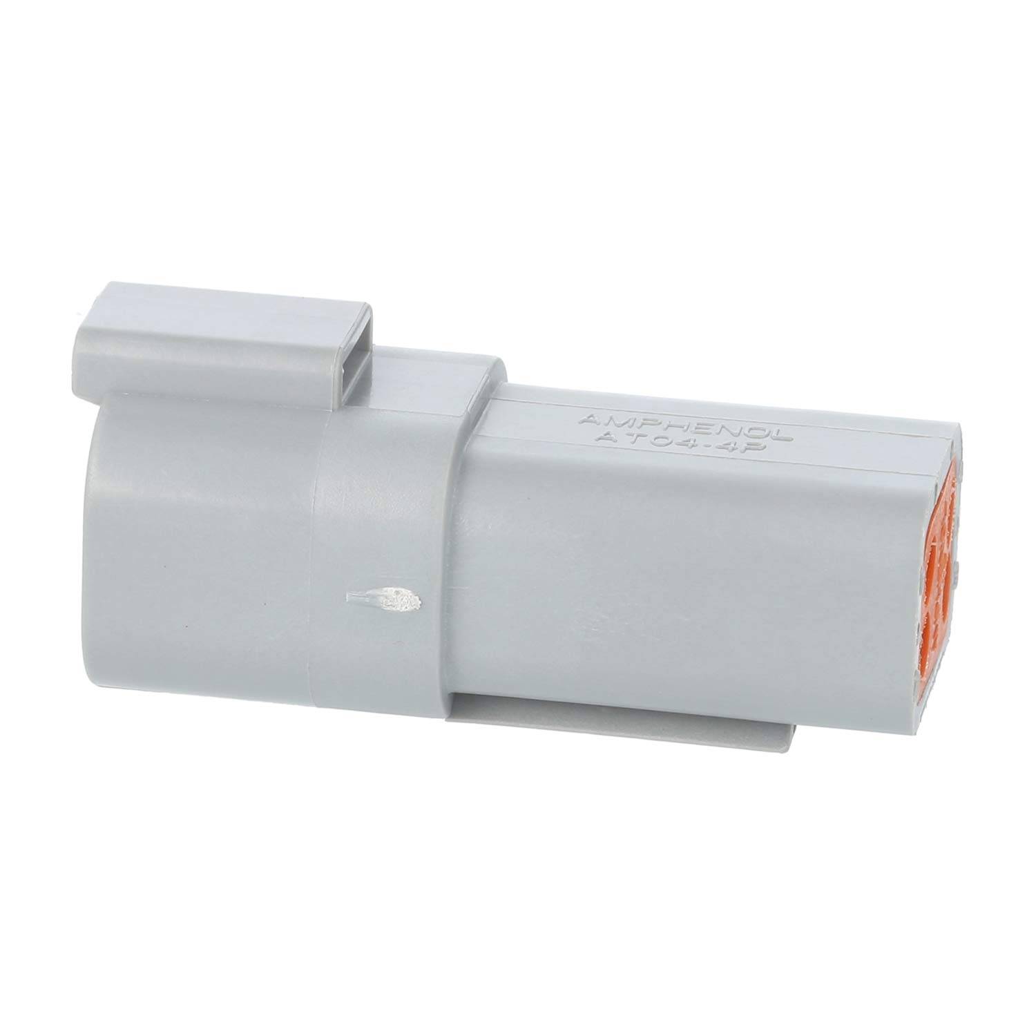 Amphenol AS-4SM 109 Kabelstecker AT-Serie Stift, 4-polig, Crimpanschluss Isolationsdurchmesser 2,24mm - 3,68mm,-1