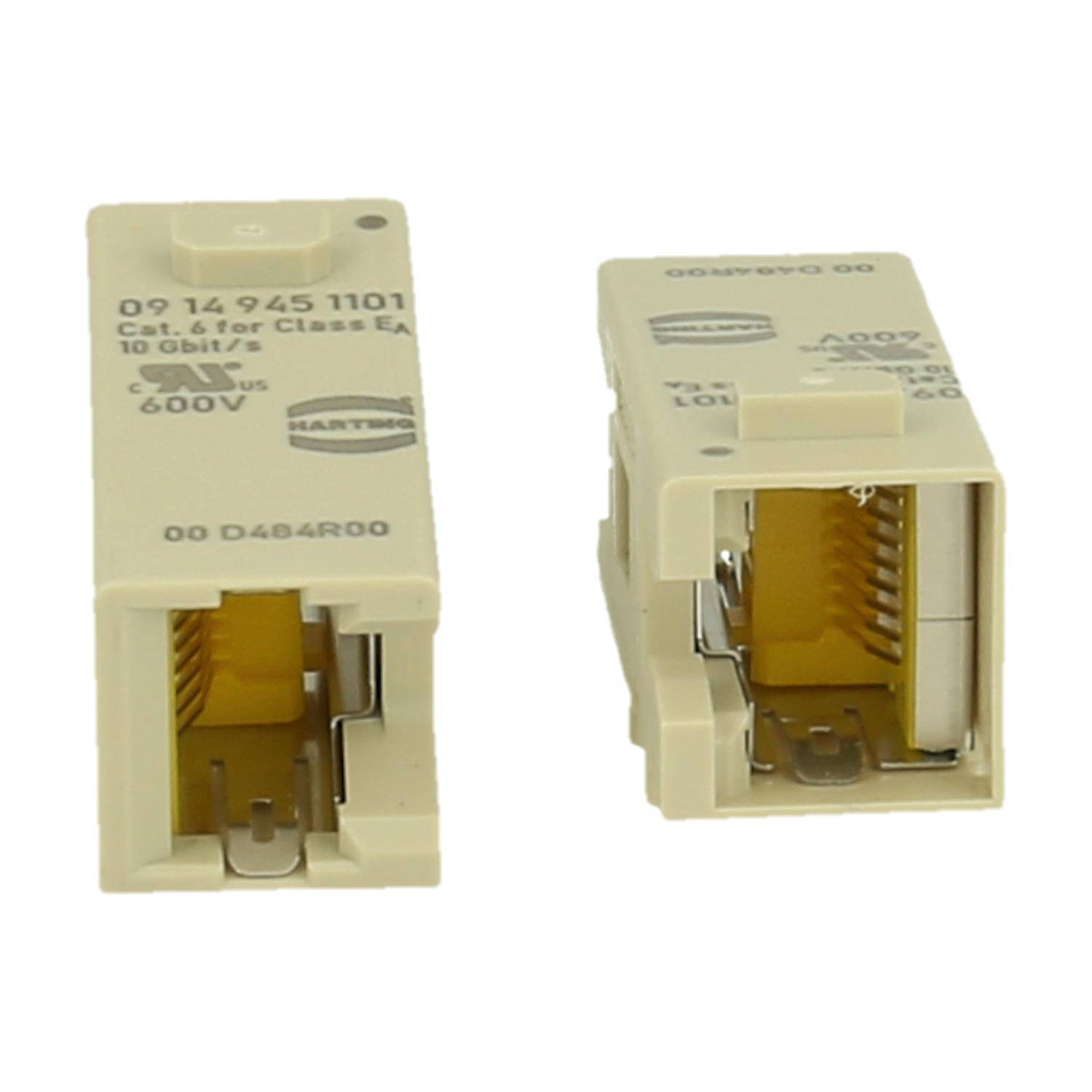 2 Stk. Harting Han Domino RJ45 Cube, 09149451101-2