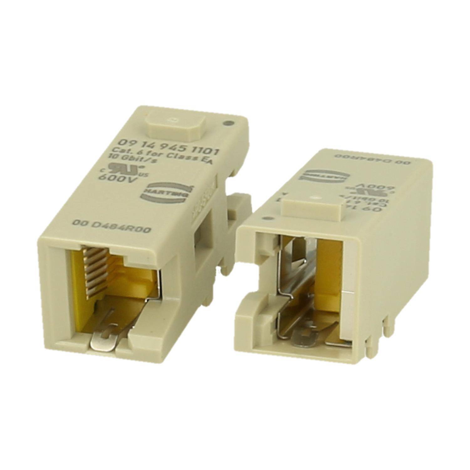 2 Stk. Harting Han Domino RJ45 Cube, 09149451101-3