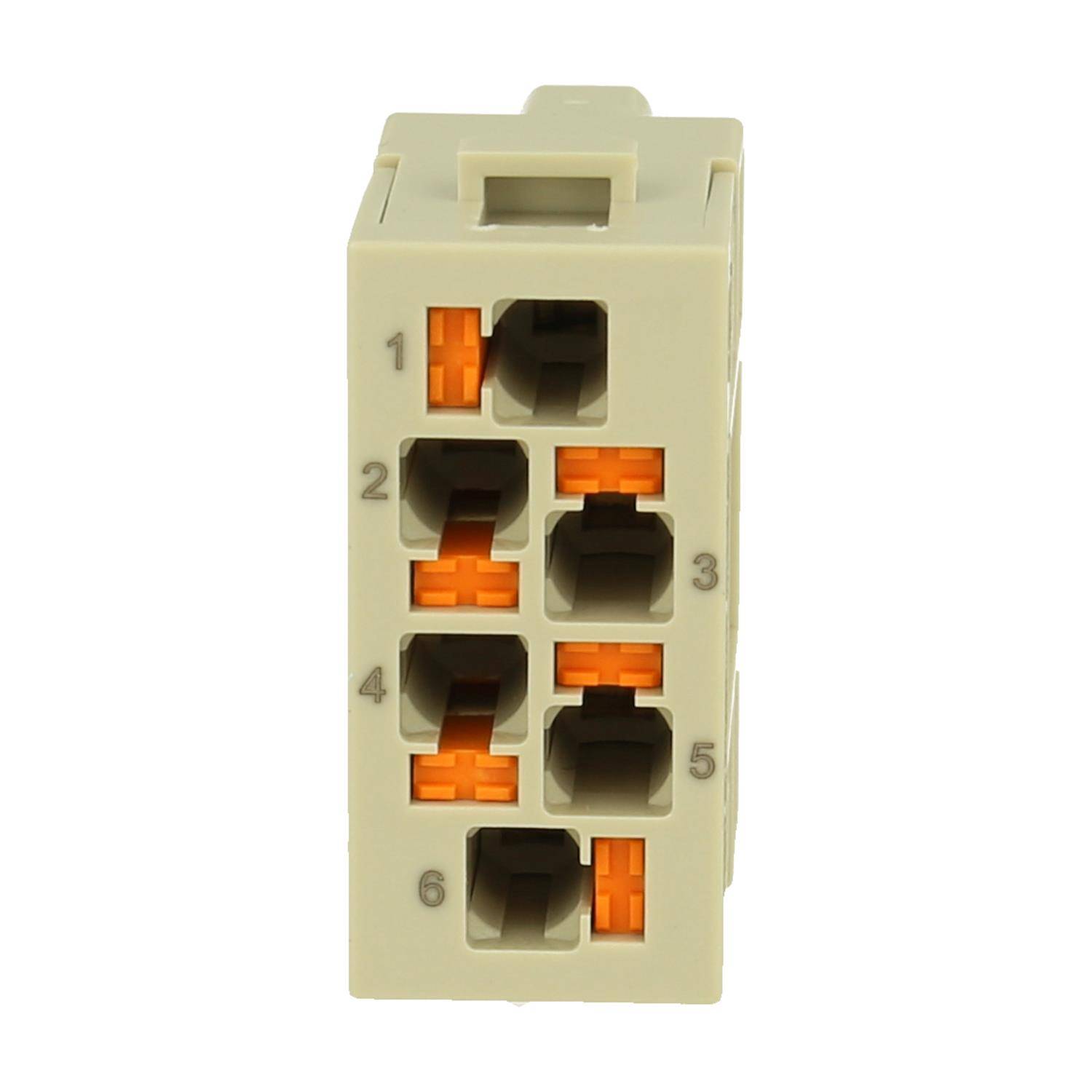Han E Modul Buchseneinsatz (F) Push-In-Anschluss, 6-polig 500V, 16A - 1 Stück-0