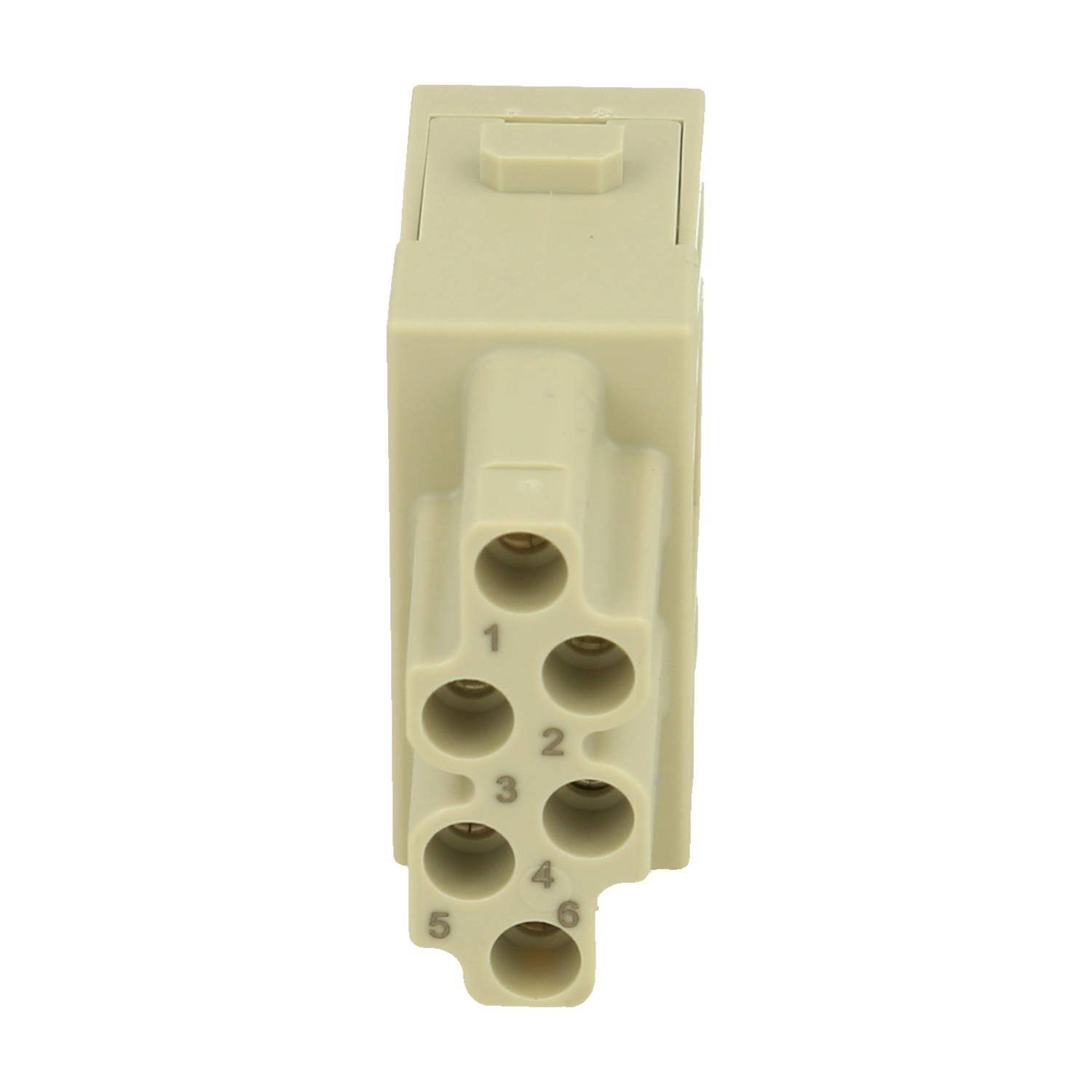 Han E Modul Buchseneinsatz (F) Push-In-Anschluss, 6-polig 500V, 16A - 1 Stück-2