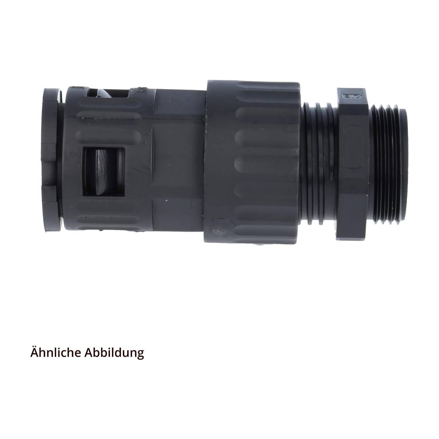 FLEXA FVGZ M12/10 Schnellverschraubung gerade Gewinde M12x1,5 für Schlauch-Außendurchmesser 10,0mm konisch dichtend mit-1