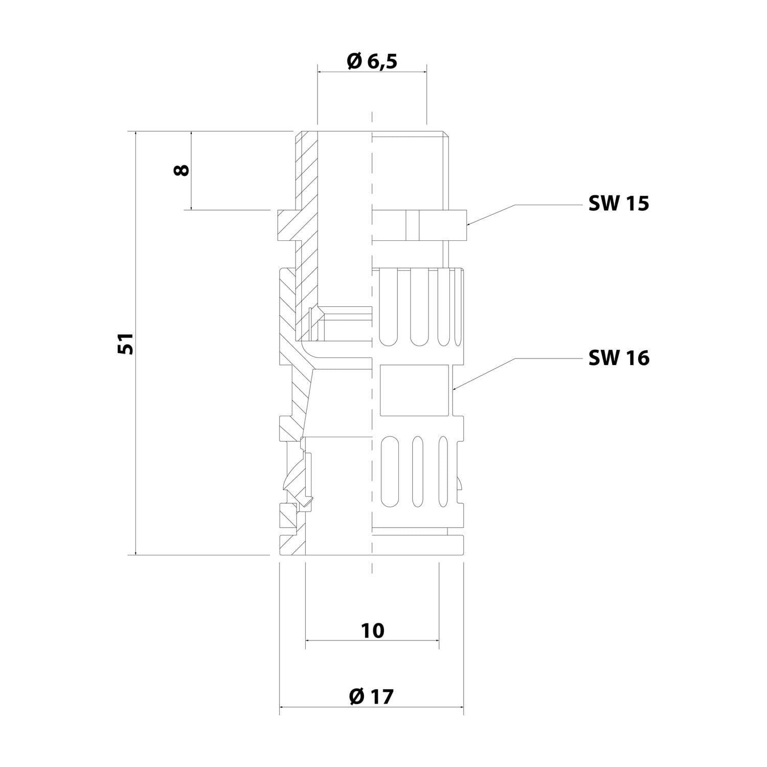 FLEXA FVGZ M12/10 Schnellverschraubung gerade Gewinde M12x1,5 für Schlauch-Außendurchmesser 10,0mm konisch dichtend mit-2
