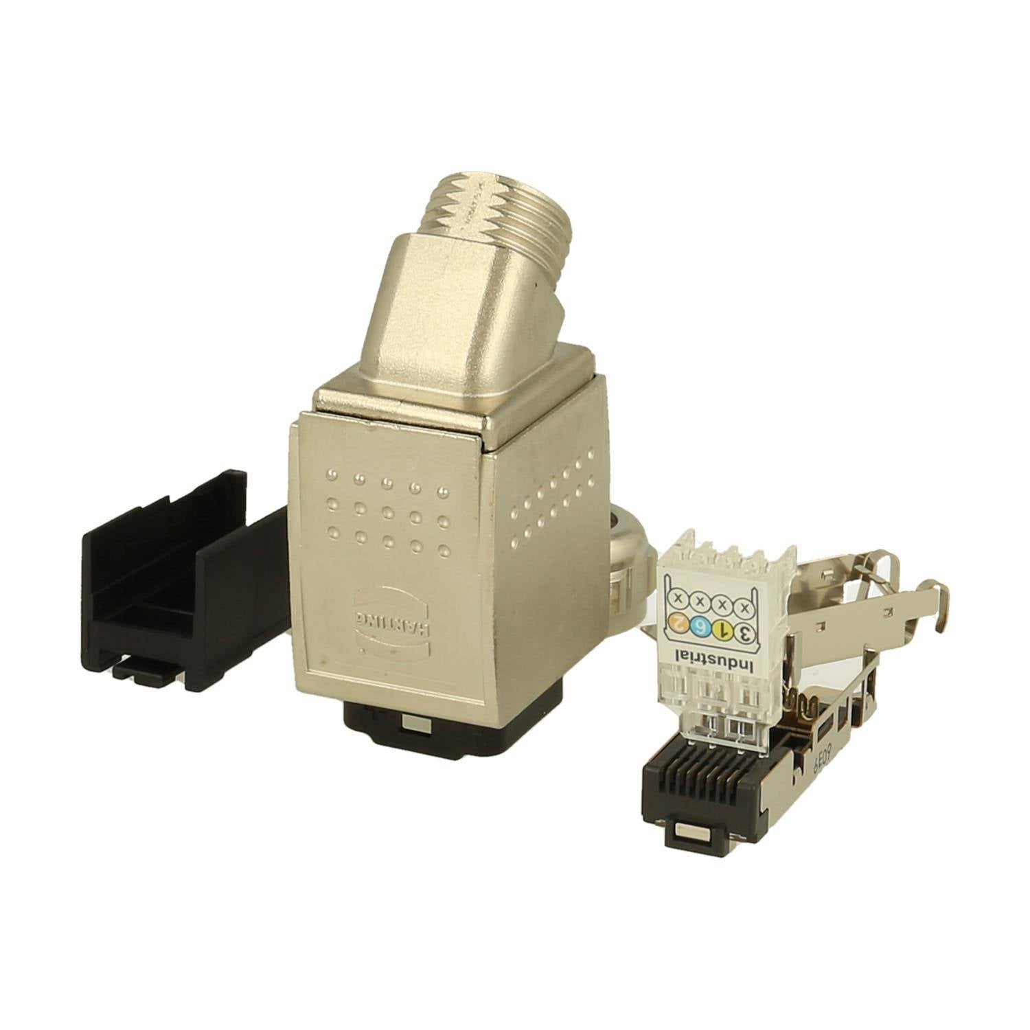 HARTING RJ45 Push Pull RJ45 gewinkelt für Kabeldurchmesser 6,5 - 9,5 mm Cat.5 - 1 Stück-3