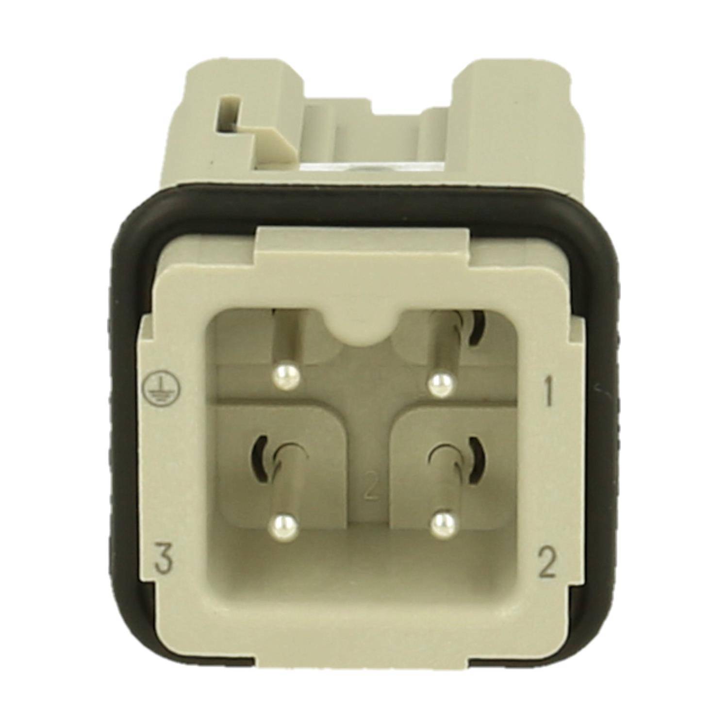 HARTING Han 3A Stifteinsatz (M) Quick-Lock-Anschluss, 3-polig+PE 230V/400V, 10A - 1 Stück
