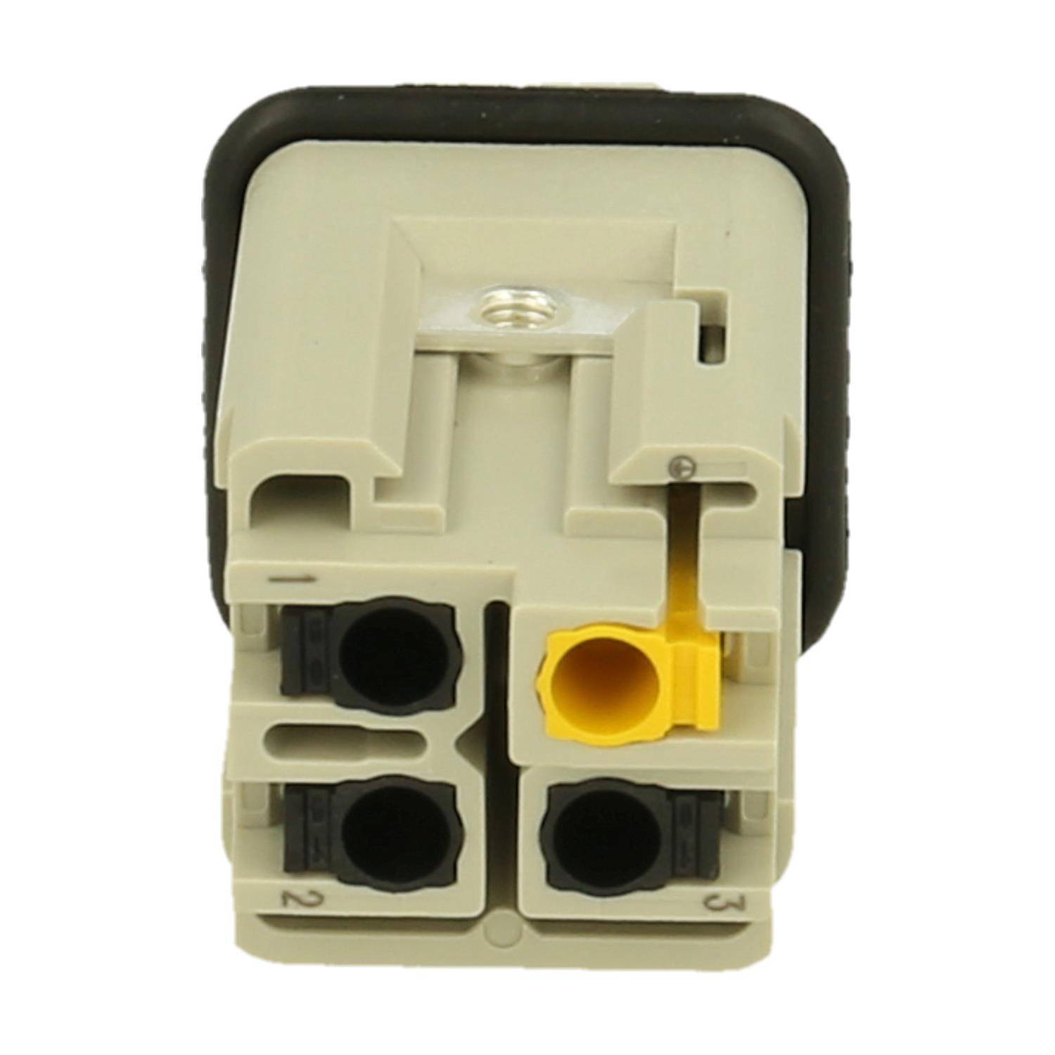 HARTING Han 3A Stifteinsatz (M) Quick-Lock-Anschluss, 3-polig+PE 230V/400V, 10A - 1 Stück-2
