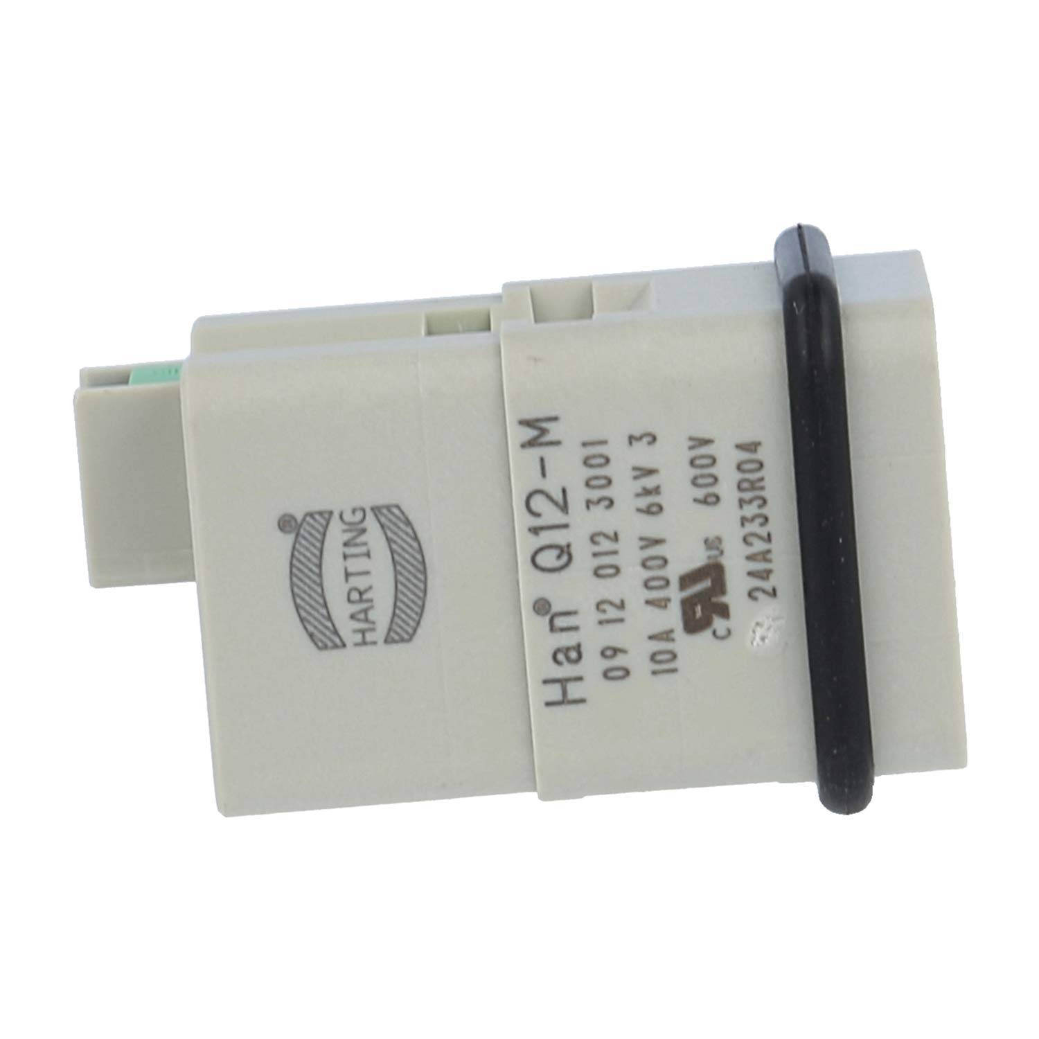 HARTING Han Q12/0 Stifteinsatz (M) Crimp- / Quick-Lock-Anschluss (PE), 12-polig+PE 400V, 10A - 1 Stück-4