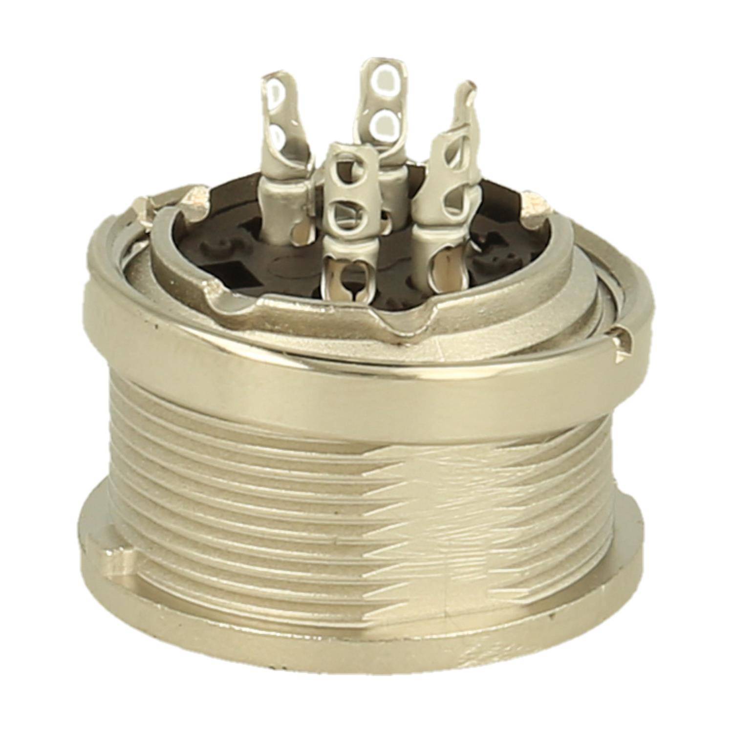 T3363000U Amphenol Female panel connector 5 pole IP40 solder silver screw locking - 100 Stück-1
