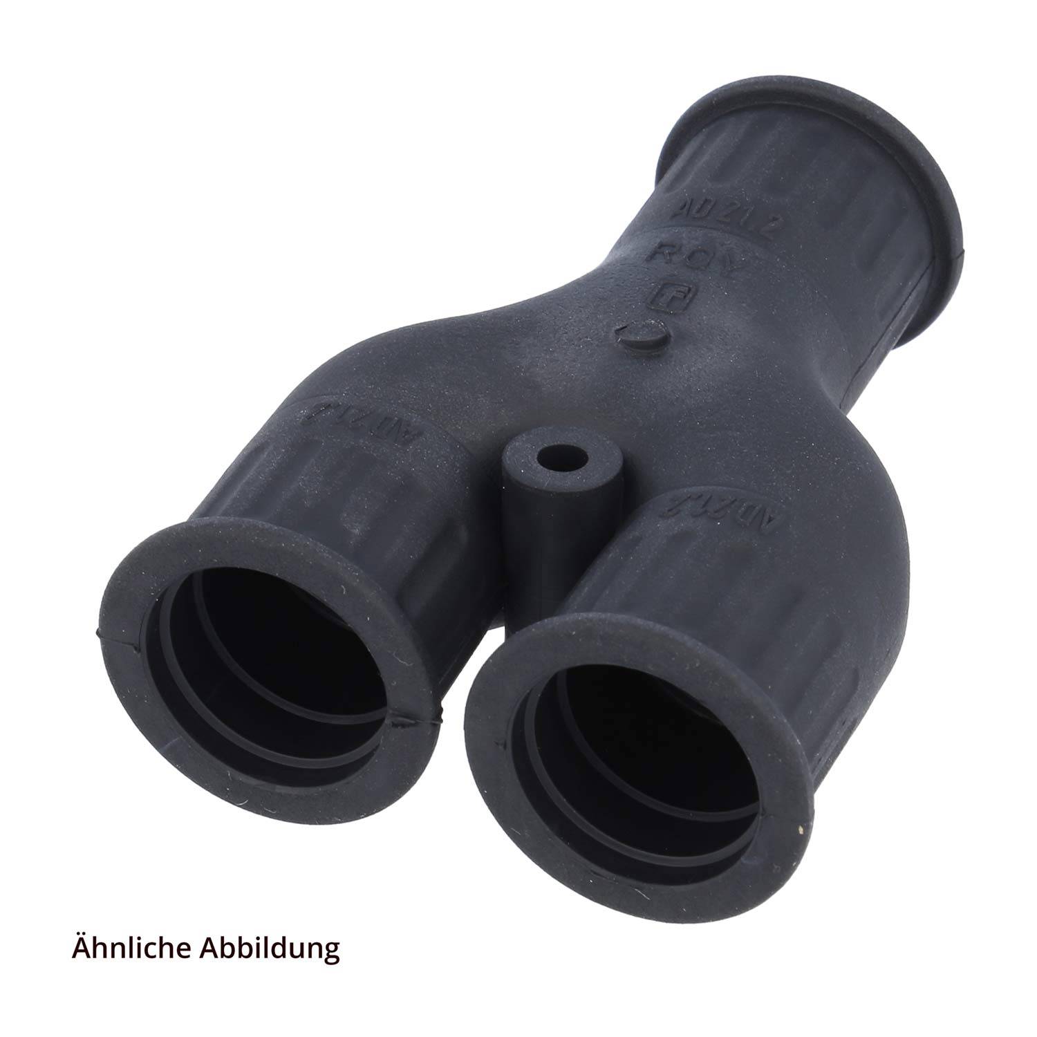 FLEXA RQY Schnellverschraubung Y-Verteiler TPE für Schlauch-Außendurchmesser 1x28,5mm + 2x21,2mm Wellrohr-Y-Verteiler --2