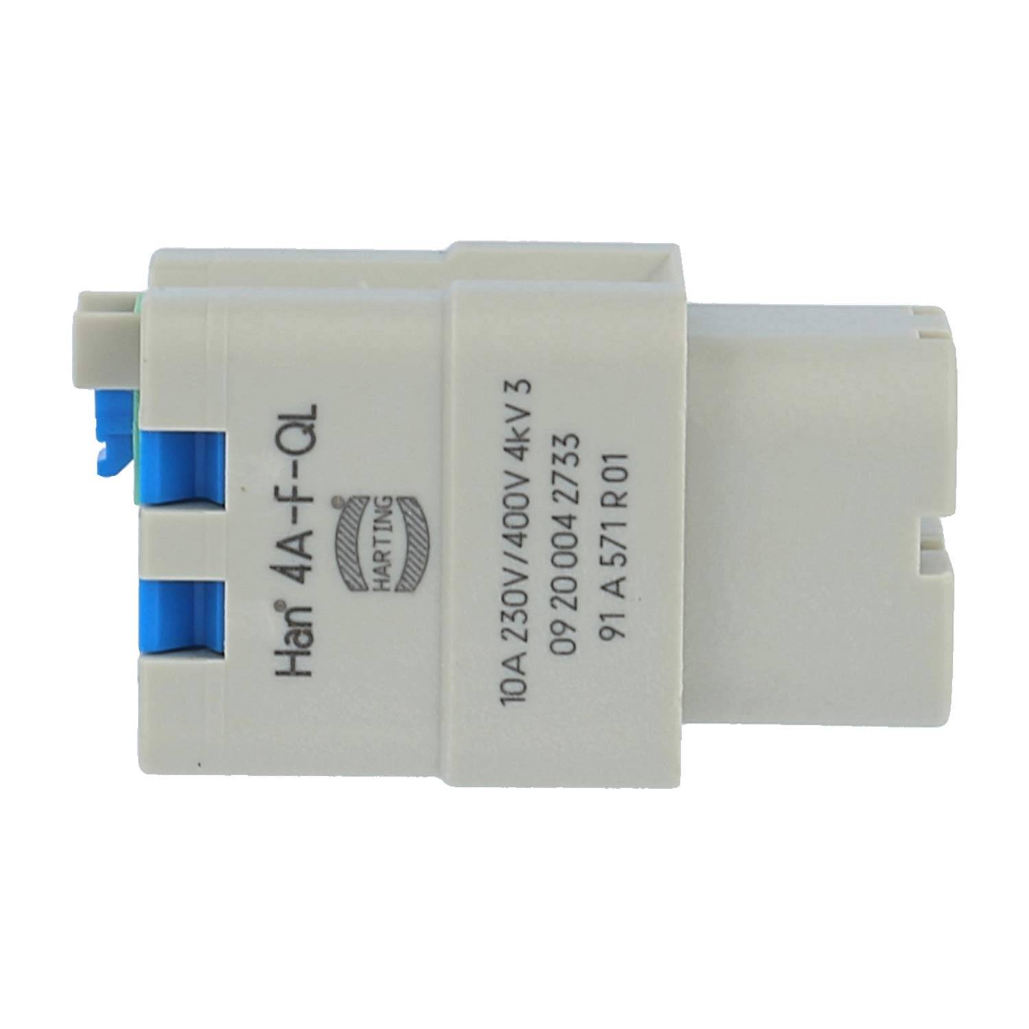 HARTING Han 4A Buchseneinsatz (F) Quick-Lock-Anschluss, 4-polig+PE 230V/400V, 10A - 1 Stück-4