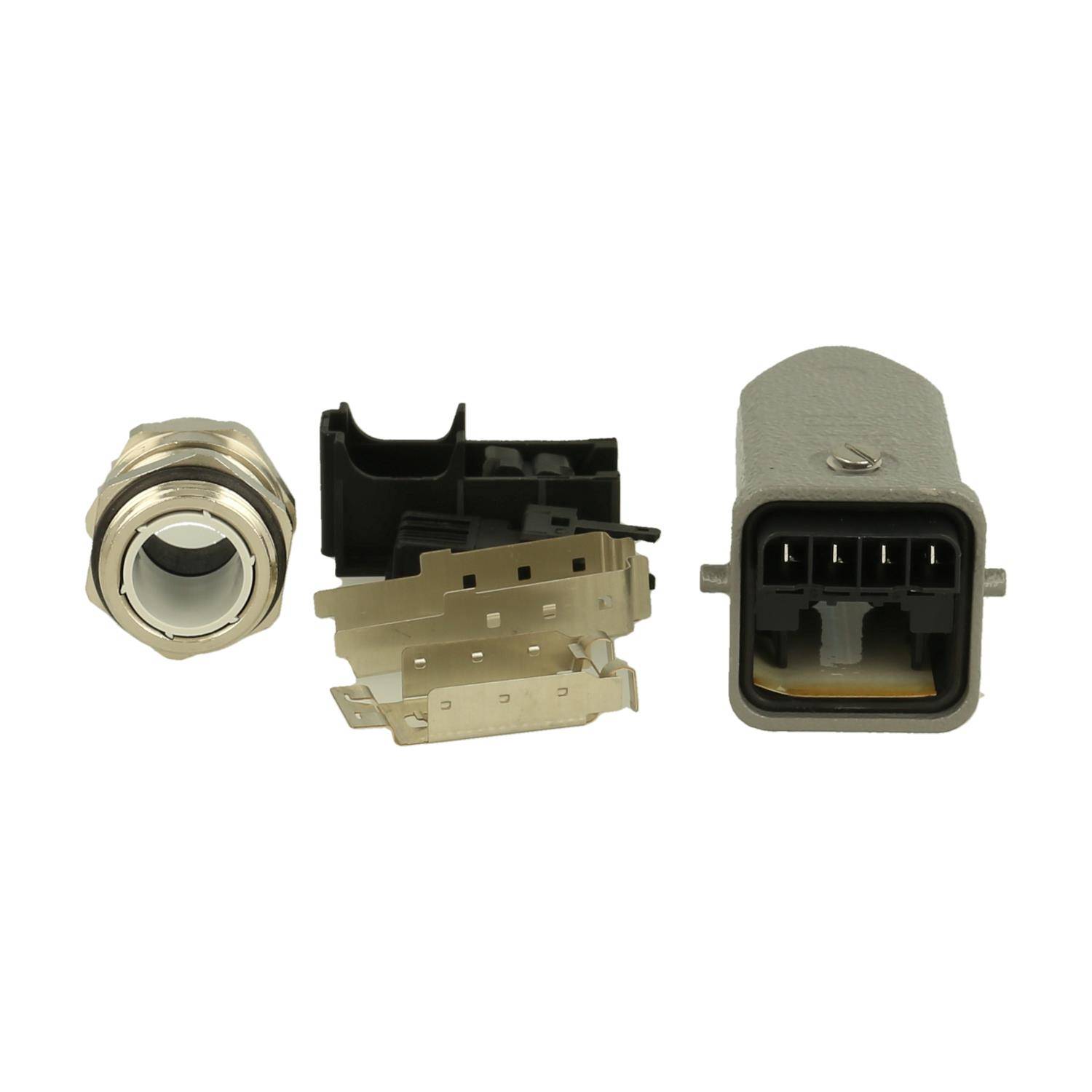 HARTING HAN RJ45 IP67 Hybrid Set Stift im Tüllengehäuse Metall incl. Verschraubung - 1 Stück-0