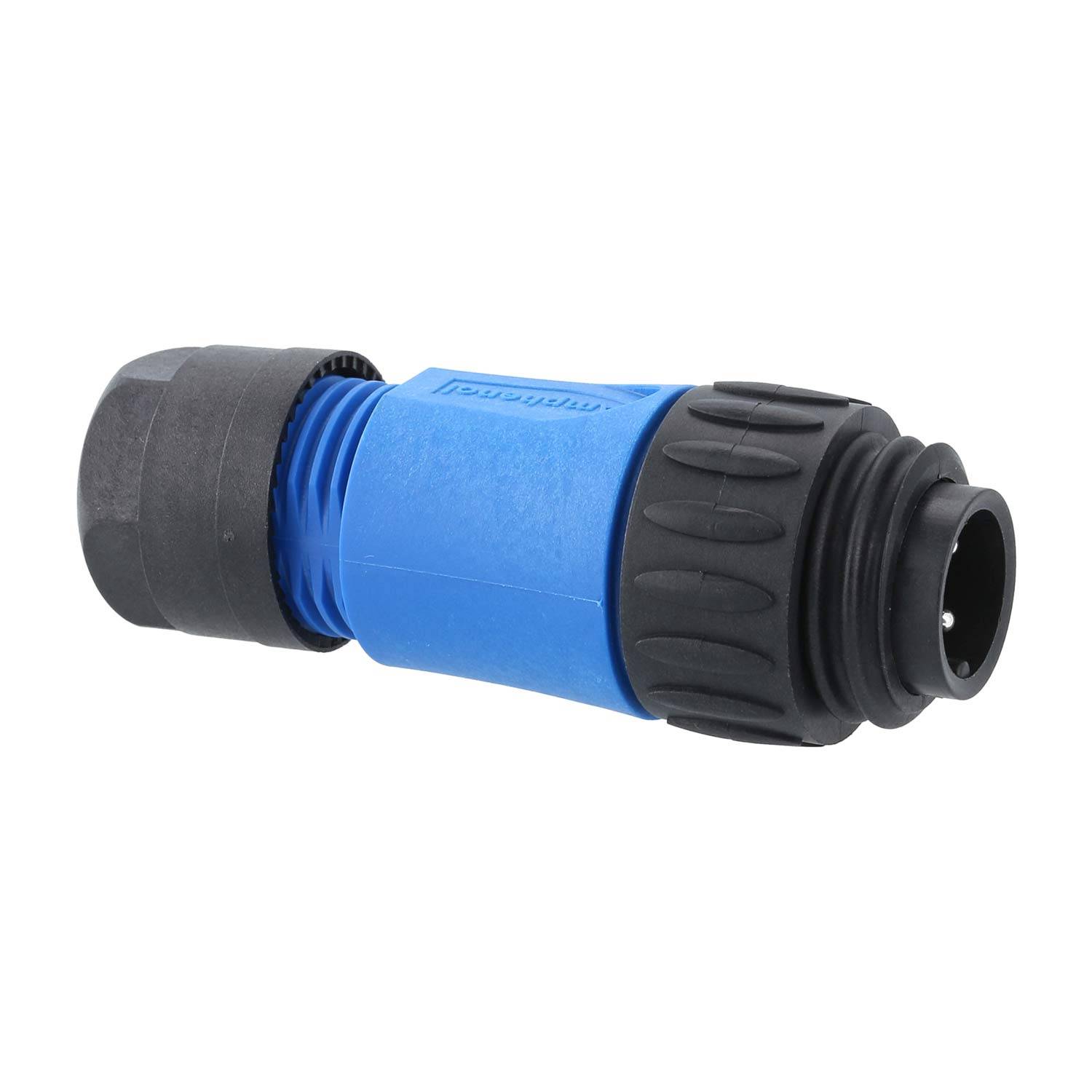 Amphenol RD24-KSG Kabelsteckverbinder gerade Stift Schraubanschluss, Polzahl 3+PE Kabelabgang gerade, Klemmbereich-4