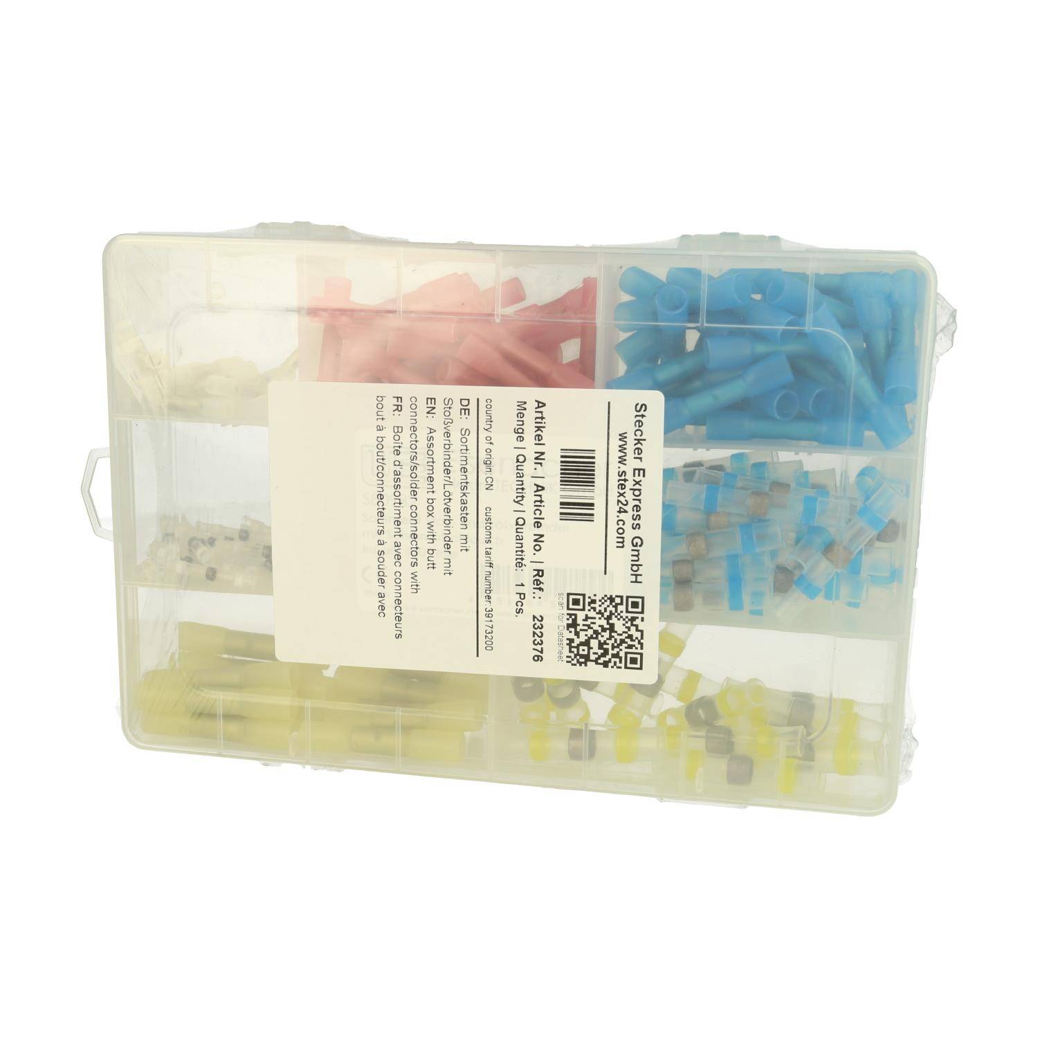Sortimentskasten mit Stoßverbinder/Lötverbinder mit Schrumpfschlauchisolation verschiedene Farben - 1Stück-3