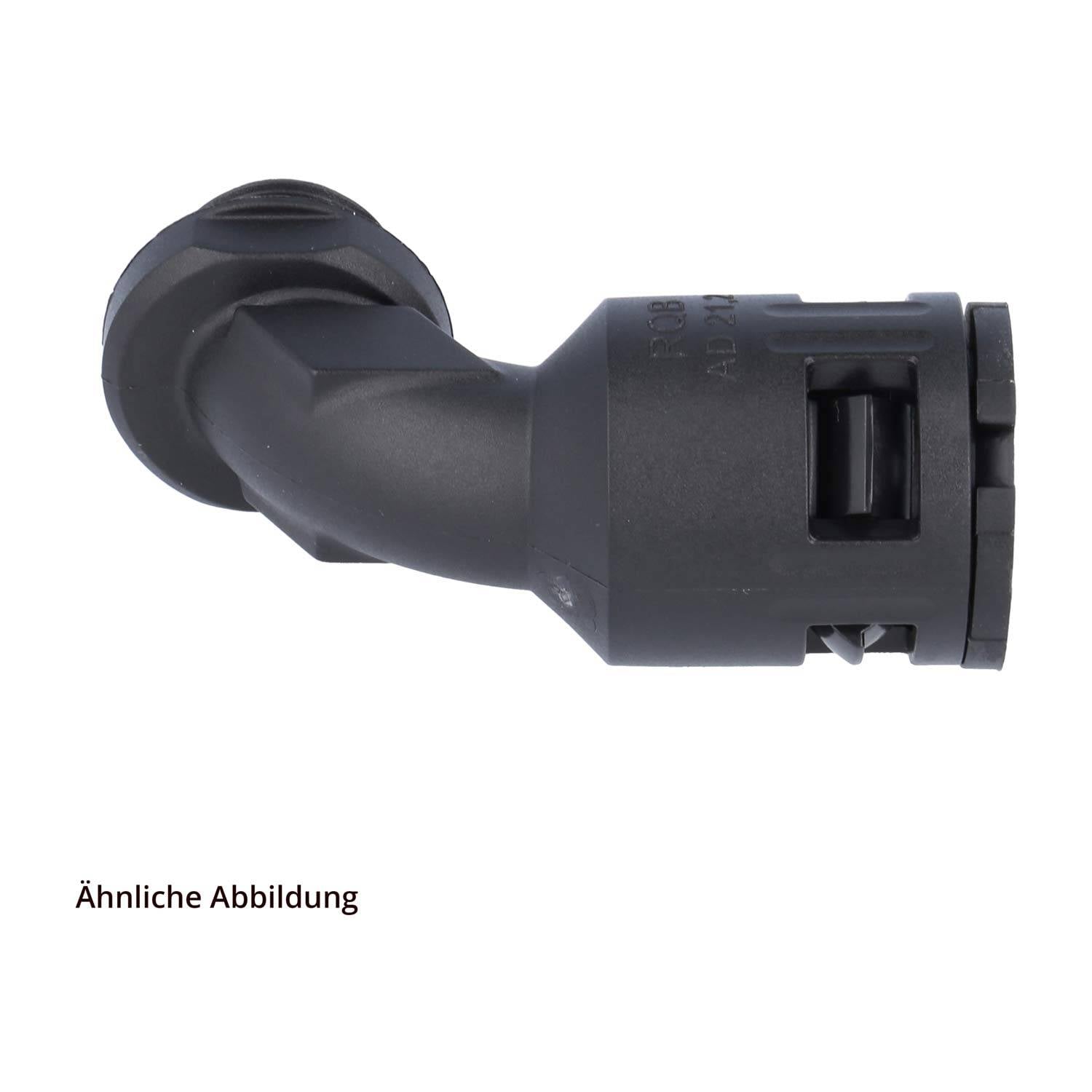 FLEXA RQB90-M Schnellverschraubung 90 Grad Bogen Gewinde M20x1,5 für Schlauch-Außendurchmesser 21,2mm hochdichtend mit-3