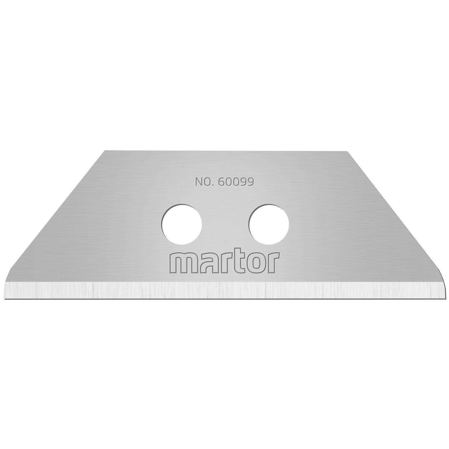MARTOR Trapezklinge Nr. 60099, VPE 10 Stück für Sicherheitsmesser SECUPRO 625 Artikel 231439, Klinge 19,0mm x 0,63mm x-0