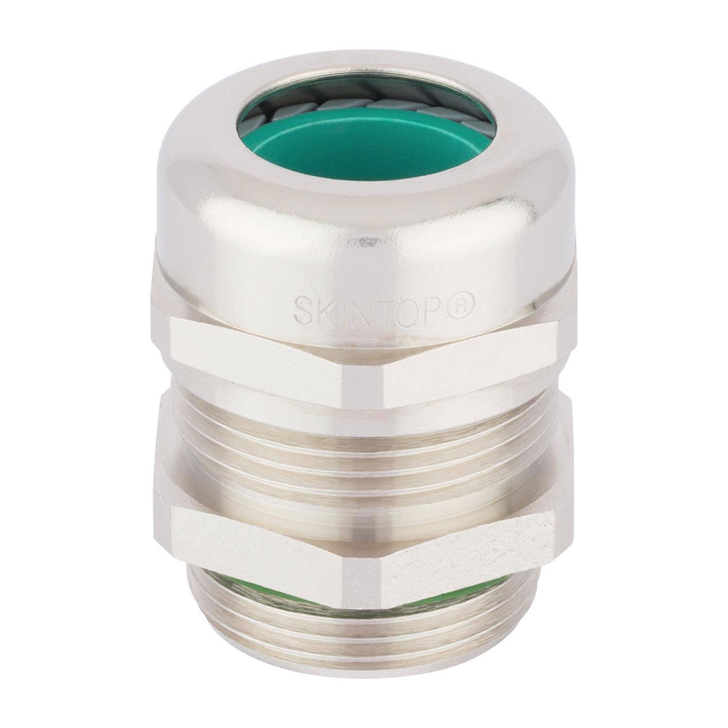 LAPP Verschraubung halogenfrei EMV-BRUSH M40x1,5 mit EMV-Bürste Messing (CuZn) vernickelt Gewindelänge 9,0mm