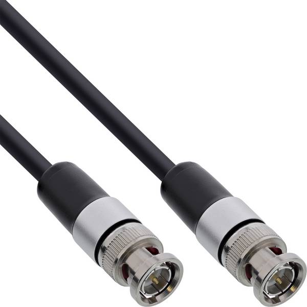 InLine® BNC Videokabel, 12G-SDI, 4K60Hz, 75 Ohm, 2m Kabel Audio- / Videokabel diverse BNC & VGA