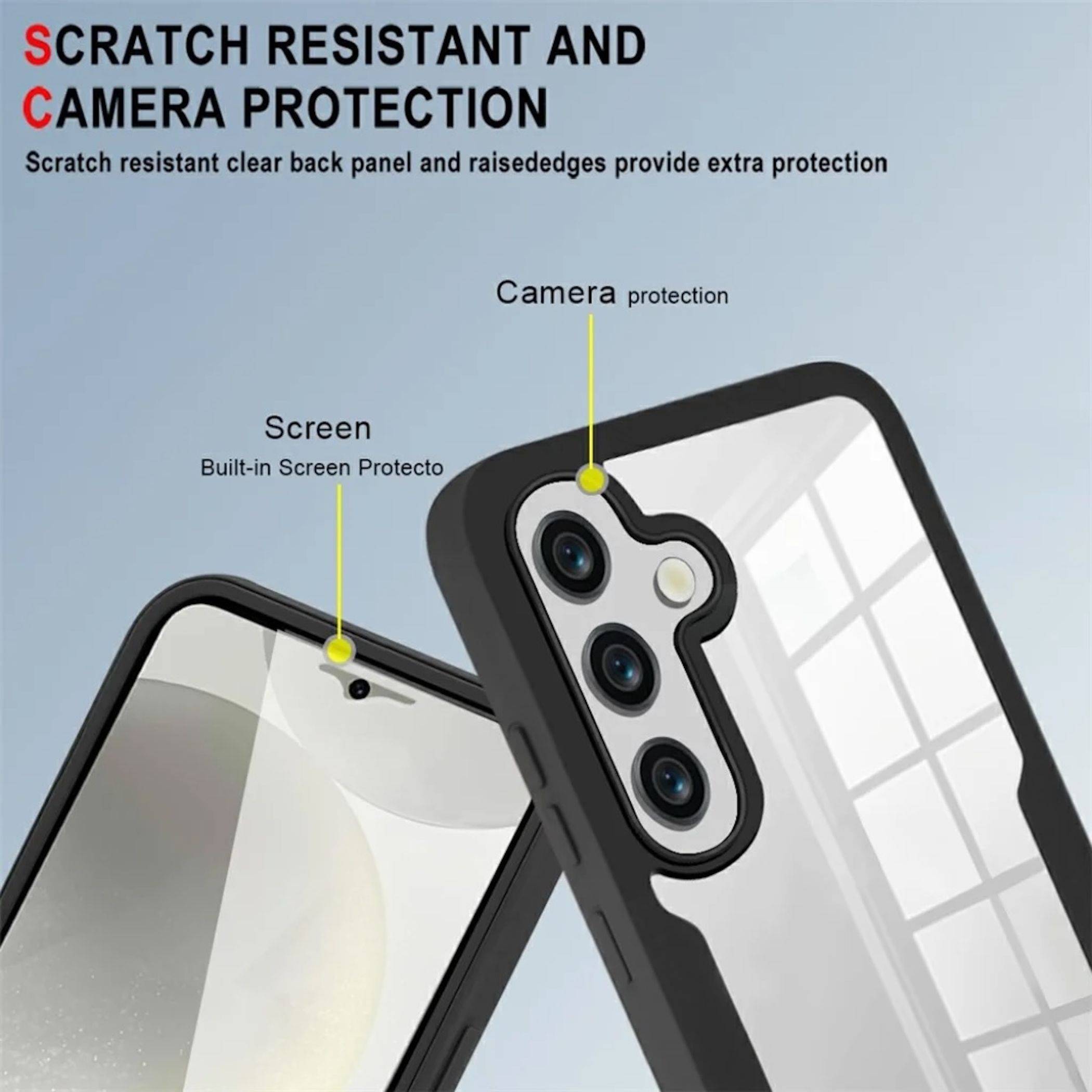 360 Grad Handyhülle für Samsung Galaxy A57 5G mit Display & Kameraschutz Schwarz-2