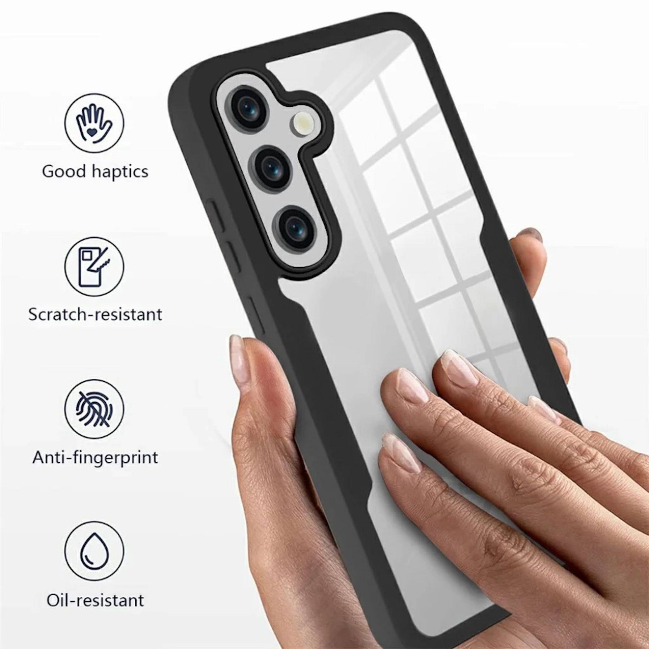 360 Grad Handyhülle für Samsung Galaxy A57 5G mit Display & Kameraschutz Blau-4