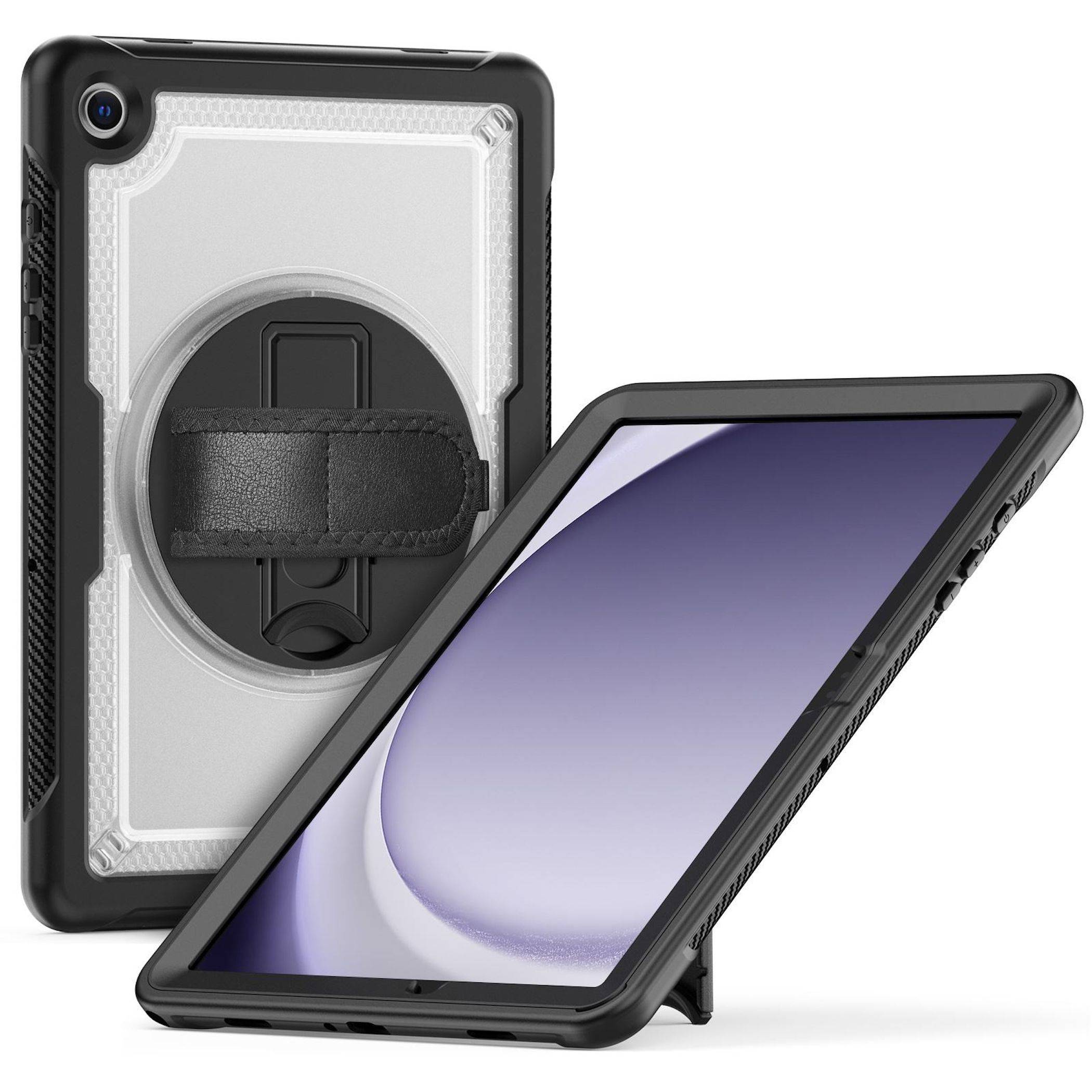 Outdoor für Samsung Galaxy Tab A11+ / A9+ mit Handgriff Transparent-0