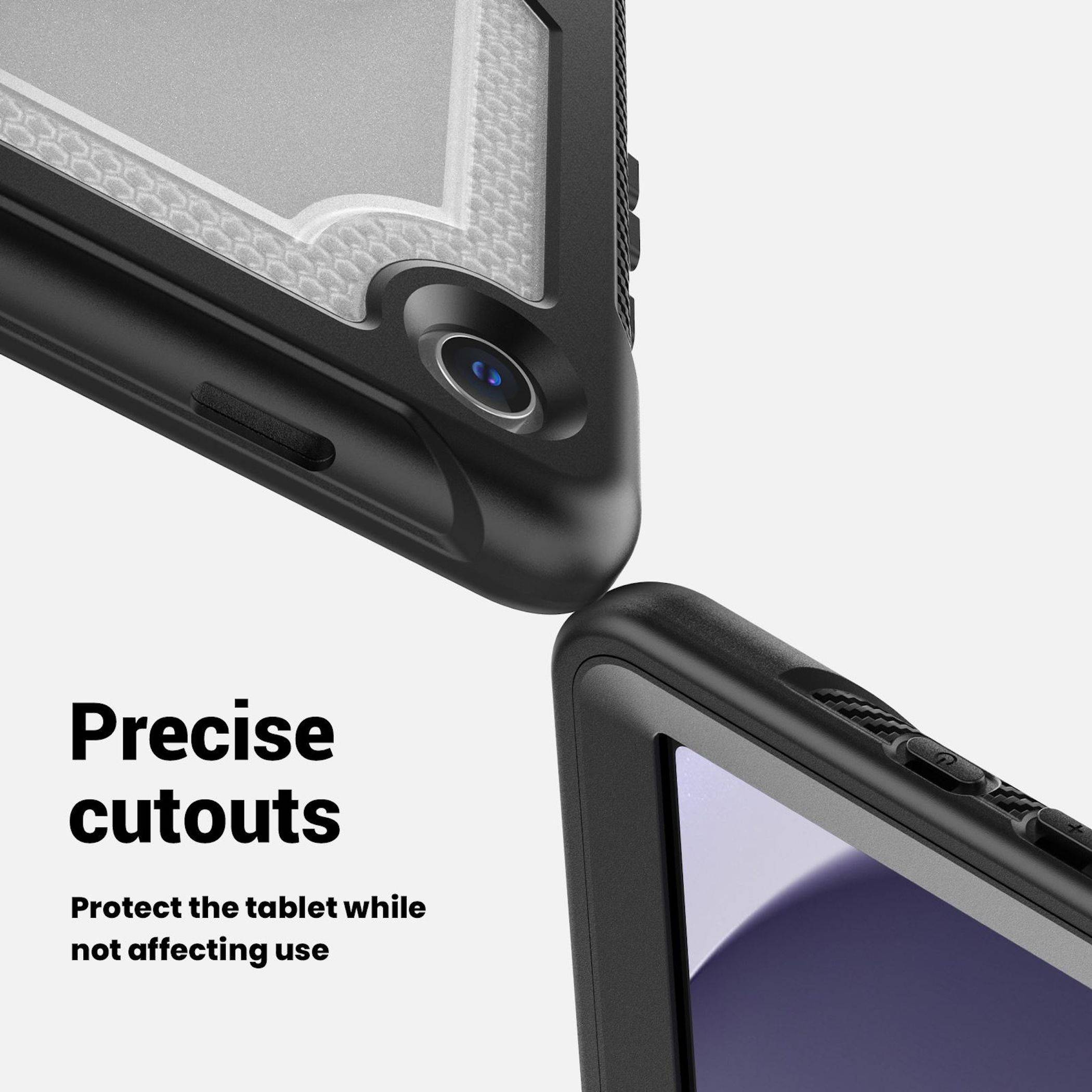 Outdoor für Samsung Galaxy Tab A11+ / A9+ mit Handgriff Transparent-4