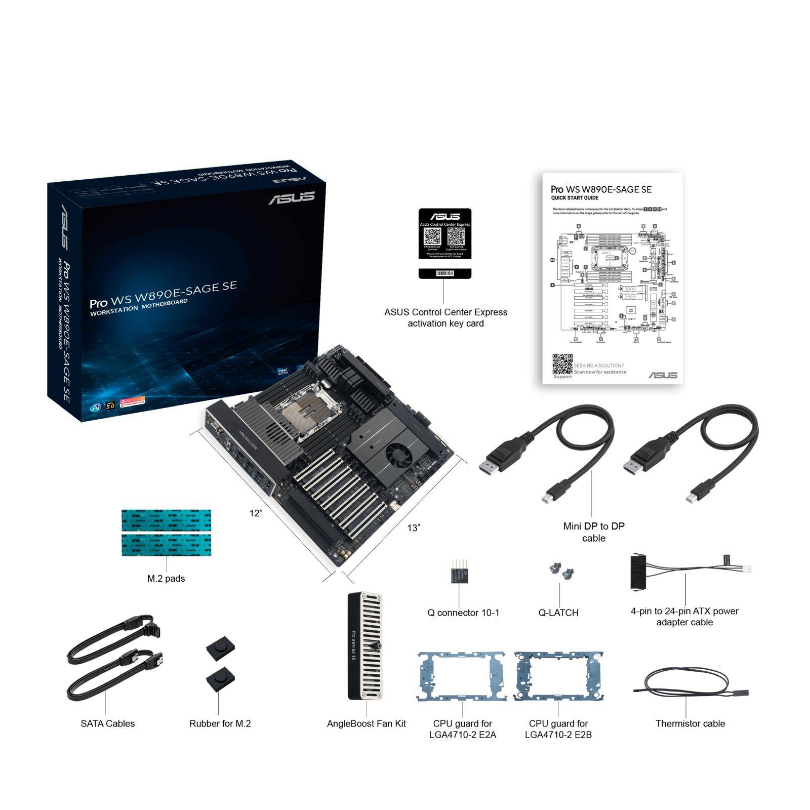 ASUS PRO WS W890E-SAGE SE (INTEL,4710,DDR5,EBB)-3