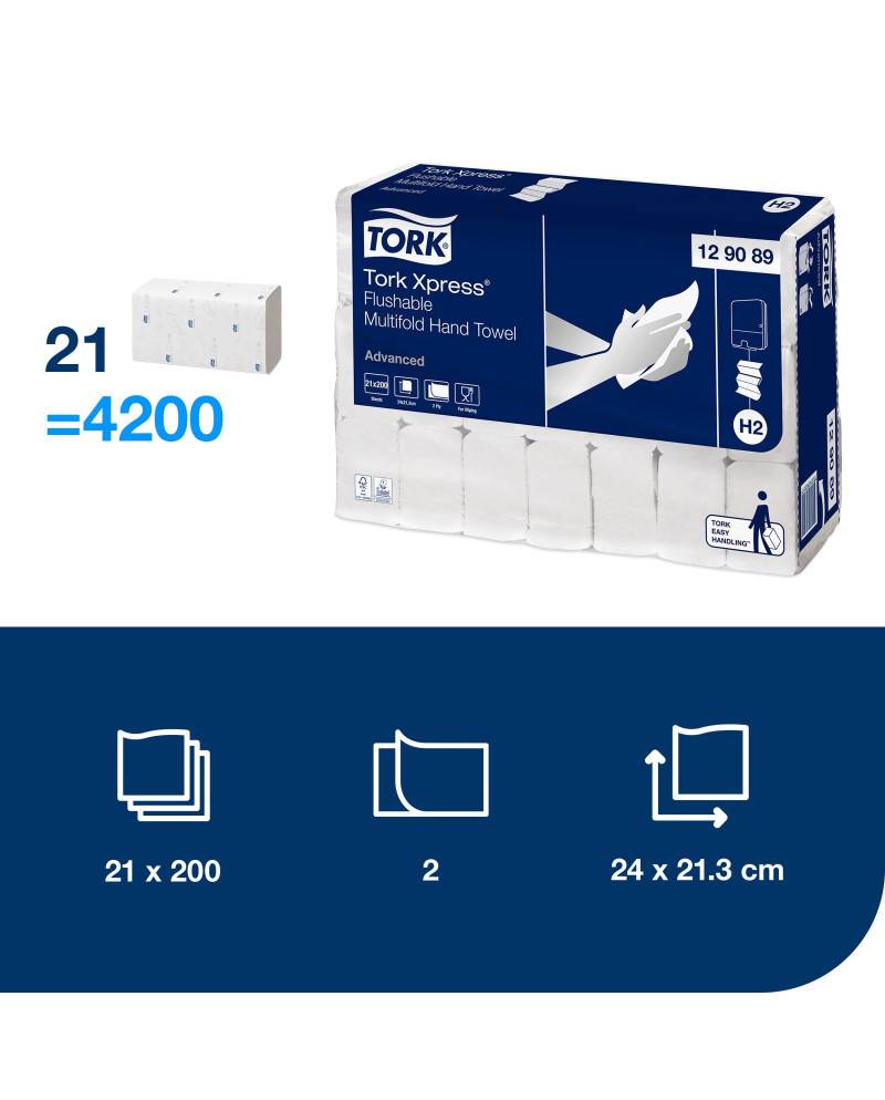 TORK Xpress Multifold Handtuchpapier, 213 x 240 mm, Z-Falz-1