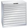 ESD-Schubladenschrank BxTxH 1023 x 725 x 1000 mm 10 Schubladen Traglast 75 kg lichtgrau. Lista GmbH 86607149