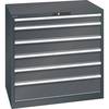 ESD-Schubladenschrank BxTxH 1023 x 725 x 1000 mm 6 Schubladen Traglast 75 kg anthrazitgrau. Lista GmbH