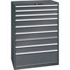ESD-Schubladenschrank BxTxH 1023 x 725 x 1450 mm 9 Schubladen Traglast 200 kg anthrazitgrau. Lista GmbH