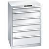 ESD-Schubladenschrank BxTxH 717 x 725 x 1000 mm 6 Schubladen Traglast 75 kg lichtgrau. Lista GmbH 86602349