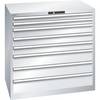 ESD-Schubladenschrank BxTxH 1023 x 725 x 1000 mm 8 Schubladen Traglast 200 kg lichtgrau. Lista GmbH 86606749