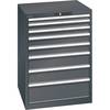 ESD-Schubladenschrank BxTxH 717 x 725 x 1000 mm 8 Schubladen 50/75/100/150/200 mm Traglast 75 kg